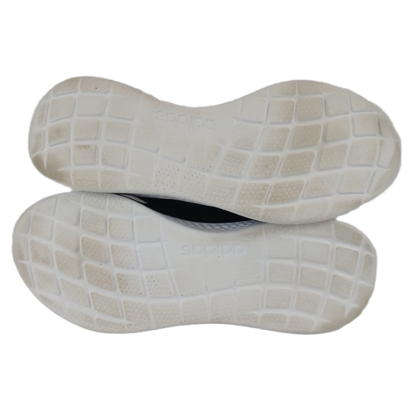 Adidas 7.5 Black White Cheetah Sneakers Trim Running Cloudfoam Super Puremotion - Picture 14 of 15